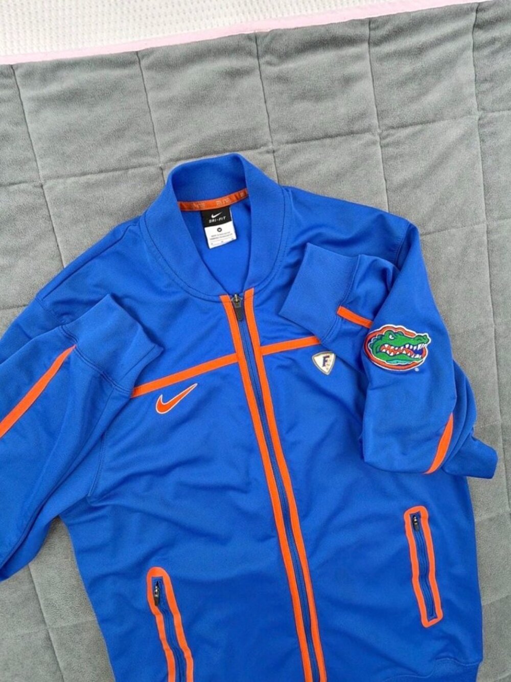 Nike Florida Gators Track Jacket Size M Blue Orange Full Zip Elite